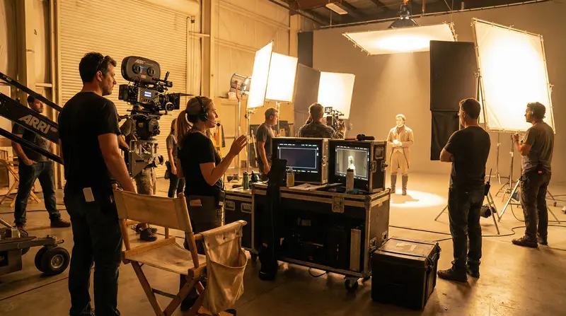 蜜桃视频国际化专业拍摄团队合作现场